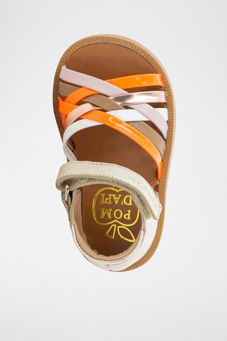 Sandalias de piel Poppy Lux - Plateado