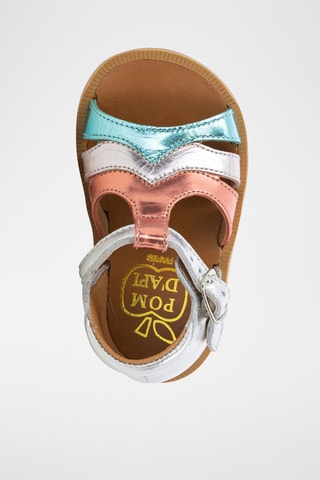Sandalias de piel Poppy Calypso - Plateado