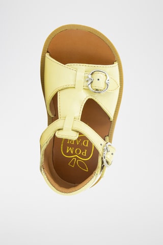 Sandalias de piel de charol Poppy - Amarillo