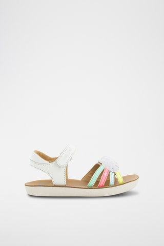 Sandálias de couro Goa Multi - Branco