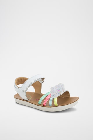 Sandálias de couro Goa Multi - Branco