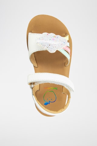 Sandálias de couro Goa Multi - Branco