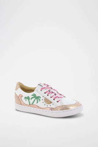 Zapatillas de piel Play Sun - Blanco