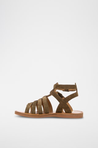 Alpargatas de nobuk Plagette Gladiator - Marrón