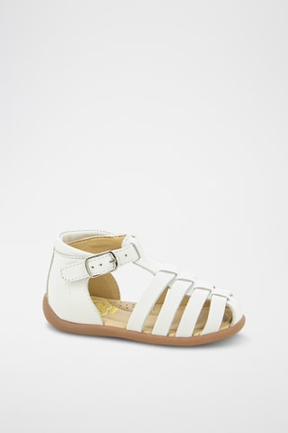 Sandálias em couro Stand-Up Strap - Branco