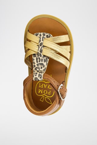 Sandalias de piel Poppy Back Neptune - Camel