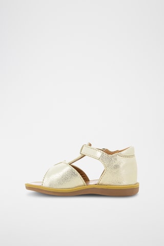Sandalias de piel Poppy Bucky - Plateado