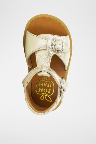 Sandalias de piel Poppy Bucky - Plateado