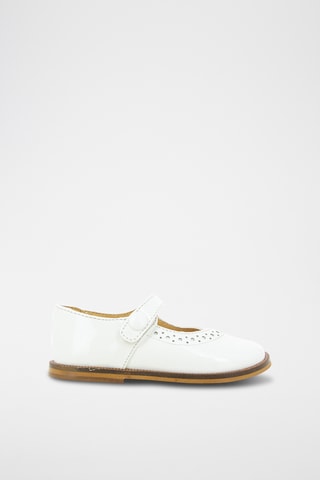 Bailarinas de piel Tetel Perfos - Blanco