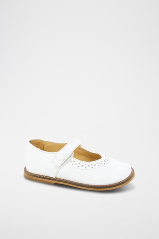 Bailarinas de piel Tetel Perfos - Blanco