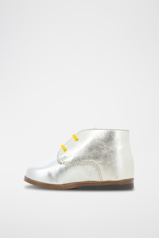 Botines de piel Zeus - Plateado