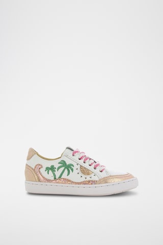 Zapatillas de piel ovina Play Sun - Blanco