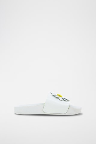 Chanclas de piel de charol Big Flo - Amarillo y verde