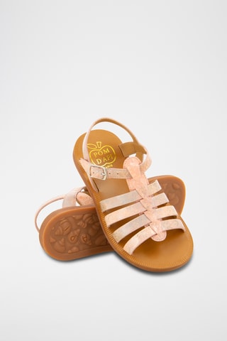 Alpargatas de piel Plagette Strap - Rosa