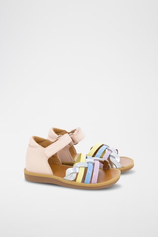 Sandalias de piel Poppy Tresse - Multicolor