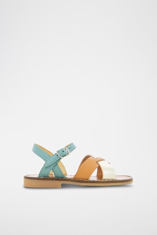 Sandalias de piel Hera Crossy - Verde