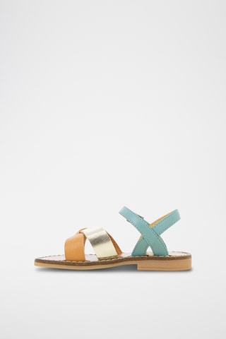Sandalias de piel Hera Crossy - Verde