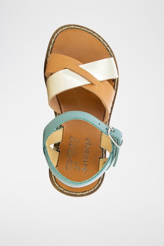 Sandalias de piel Hera Crossy - Verde