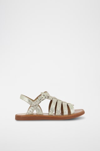 Sandalias de piel Plaquette - Plateado