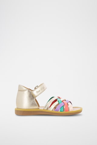 Sandalias de piel Poppy Lux - Dorado