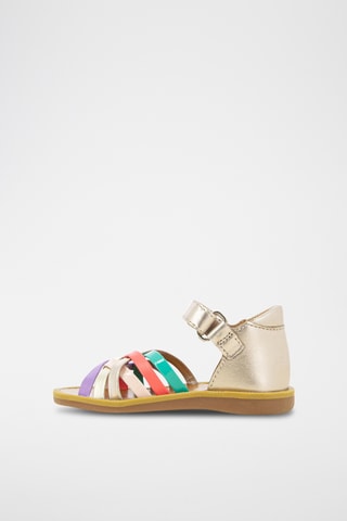 Sandalias de piel Poppy Lux - Dorado