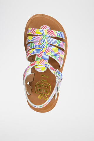 Alpargatas de piel Plagette Strap - Multicolor