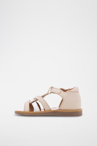 Sandalias de piel Poppy Apple - Blanco