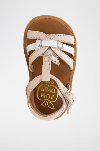 Sandalias de piel Poppy Apple - Blanco