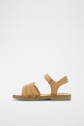 Sandalias de piel ovina Happy Ipy - Beige y camel