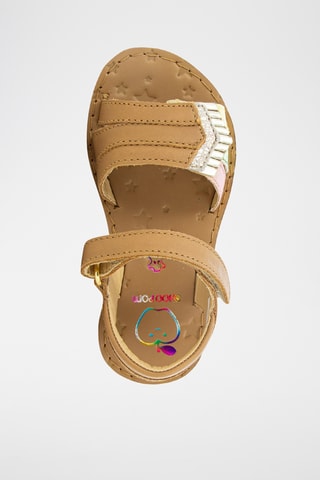 Sandalias de piel ovina Happy Ipy - Beige y camel