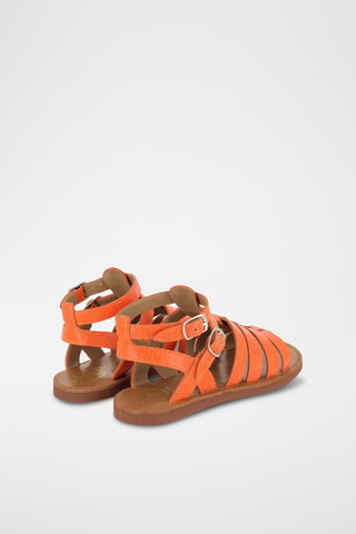 Sandalias de piel Plagette Gladiator S - Naranja