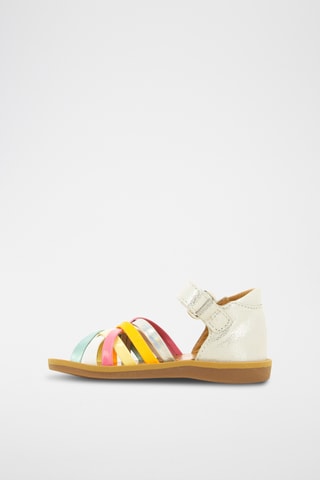 Sandalias de piel Poppy Lux - Plateado