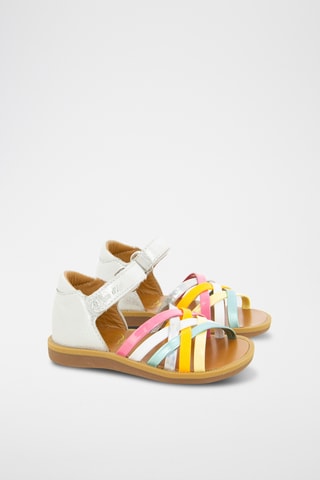 Sandalias de piel Poppy Lux - Plateado