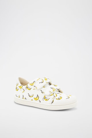 Zapatillas - Blanco, beige y amarillo