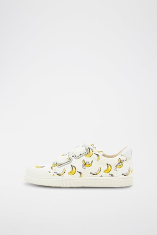 Zapatillas - Blanco, beige y amarillo