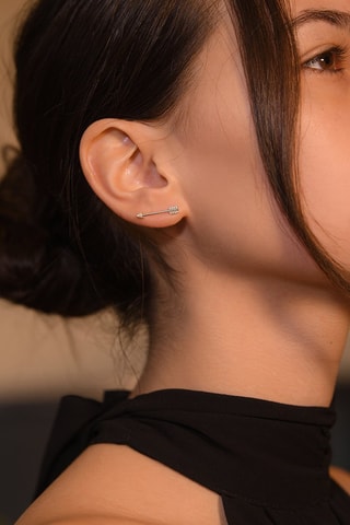 Dormilonas Fleche - Oro blanco y diamantes