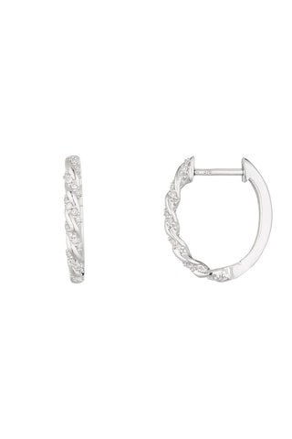 Criollas Trenzas - Oro blanco y diamantes