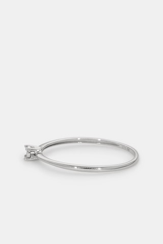 Solitaire Pure Or blanc et diamant
