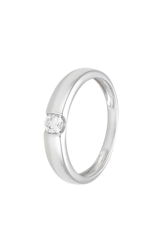 Solitaire Calabria - Or blanc et diamant