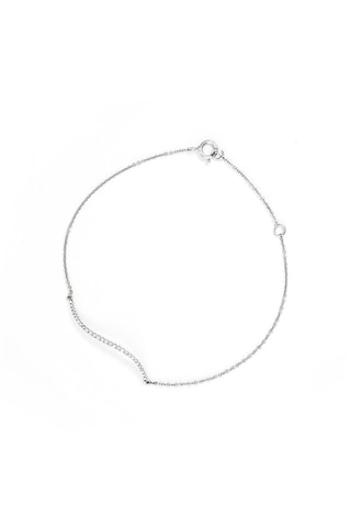 Pulsera Amya - Oro blanco y diamantes