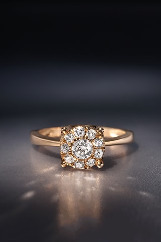 Anillo Brillant Luciana - Oro amarillo y diamantes
