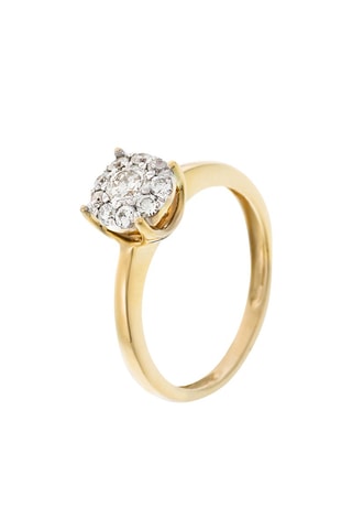 Anillo Brillant Luciana - Oro amarillo y diamantes