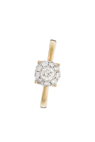Anillo Brillant Luciana - Oro amarillo y diamantes