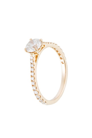 Anillo Royal - Oro amarillo, diamantes y solitario