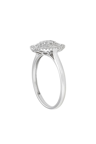 Anillo Carolina - Oro blanco y diamantes