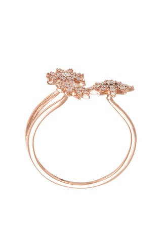 Anillo Bouquet glacé - Oro rosa y diamantes