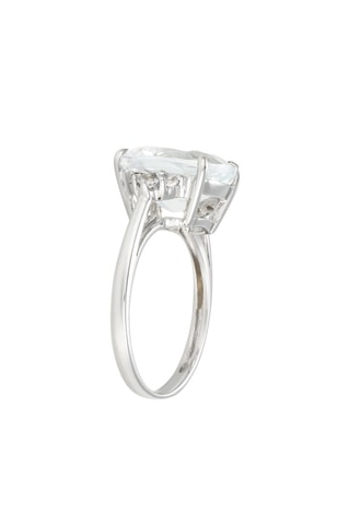 Anillo Elif - Oro blanco y topacios 