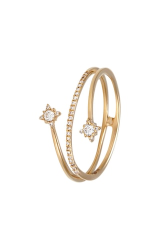 Anillo Destello - Oro amarillo y diamantes