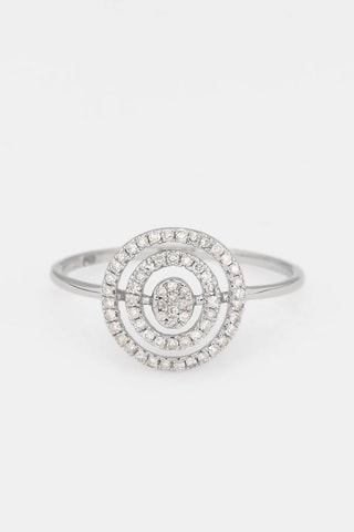 Anillo Chios - Oro blanco y diamantes