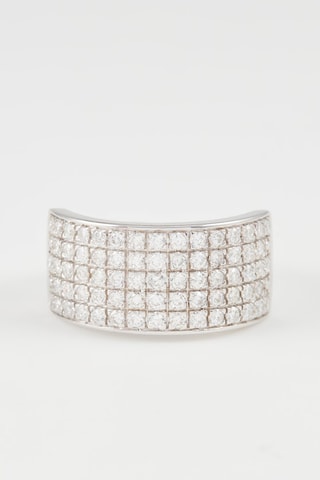 Anillo Queenstown - Oro blanco y diamantes